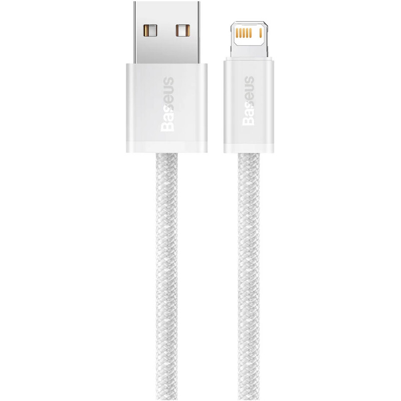 Кабель Baseus Dynamic Series Fast Charging USB Type-A - Lightning (M/M), 2.4A, 2 м, White (CALD000502)