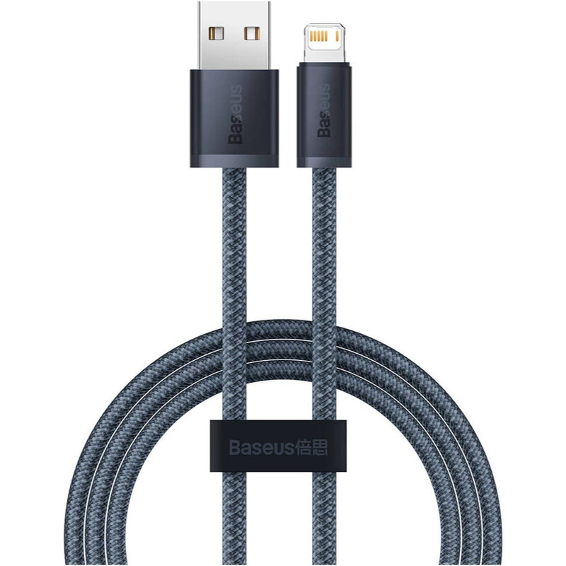 Кабель Baseus Dynamic Series Fast Charging USB Type-A - Lightning (M/M), 2.4A, 1 м, Slate Gray (CALD000416)