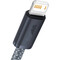Фото - Кабель Baseus Dynamic Series Fast Charging USB Type-A - Lightning (M/M), 2.4A, 1 м, Slate Gray (CALD000416) | click.ua