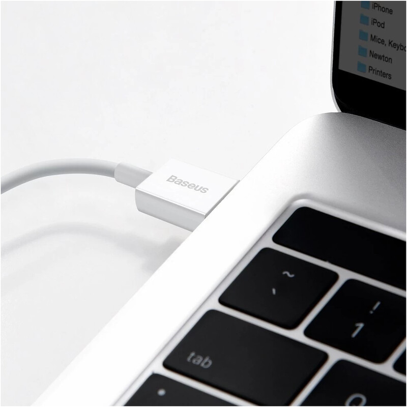Кабель Baseus Superior Series Fast Charging USB Type-A - Lightning (M/M), 2.4A, 0.25 м, White (CALYS-02)