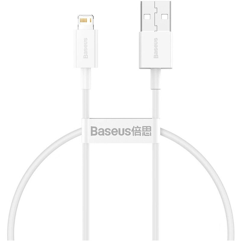 Кабель Baseus Superior Series Fast Charging USB Type-A - Lightning (M/M), 2.4A, 0.25 м, White (CALYS-02)