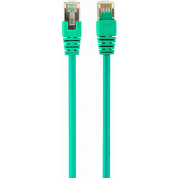 Патч-корд FTP Cablexpert (PP22-1M/G) cat.5Е, літой, 50u штекер з защелкою, 1м, зелений