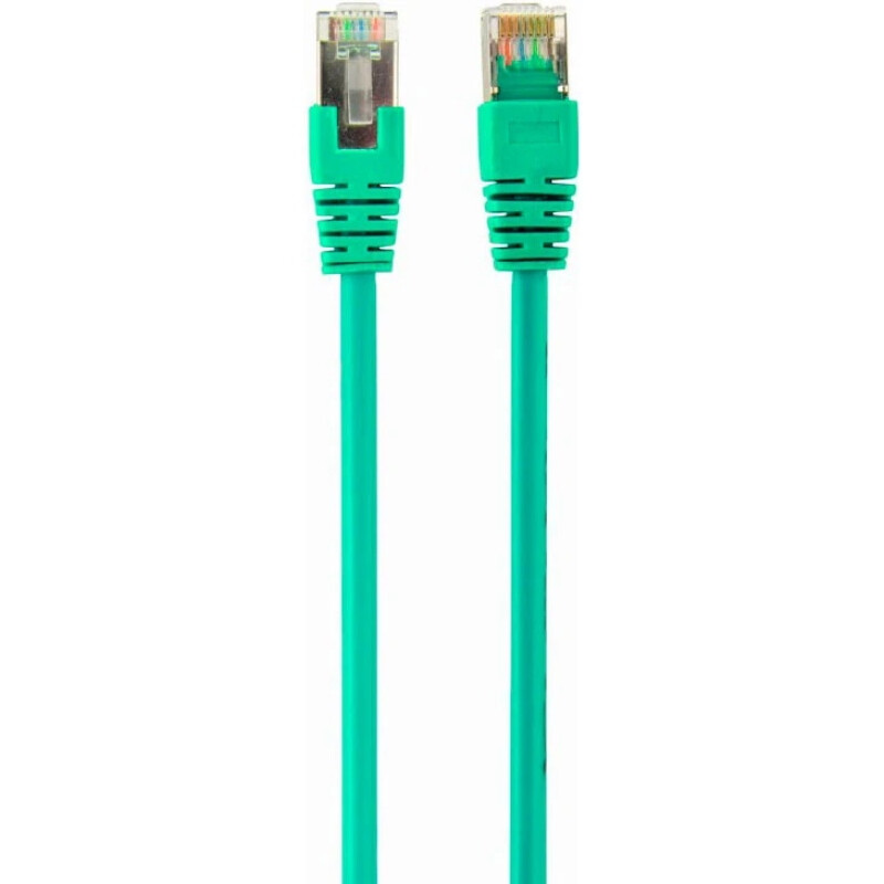 Патч-корд FTP Cablexpert (PP22-1M/G) cat.5Е, літой, 50u штекер з защелкою, 1м, зелений