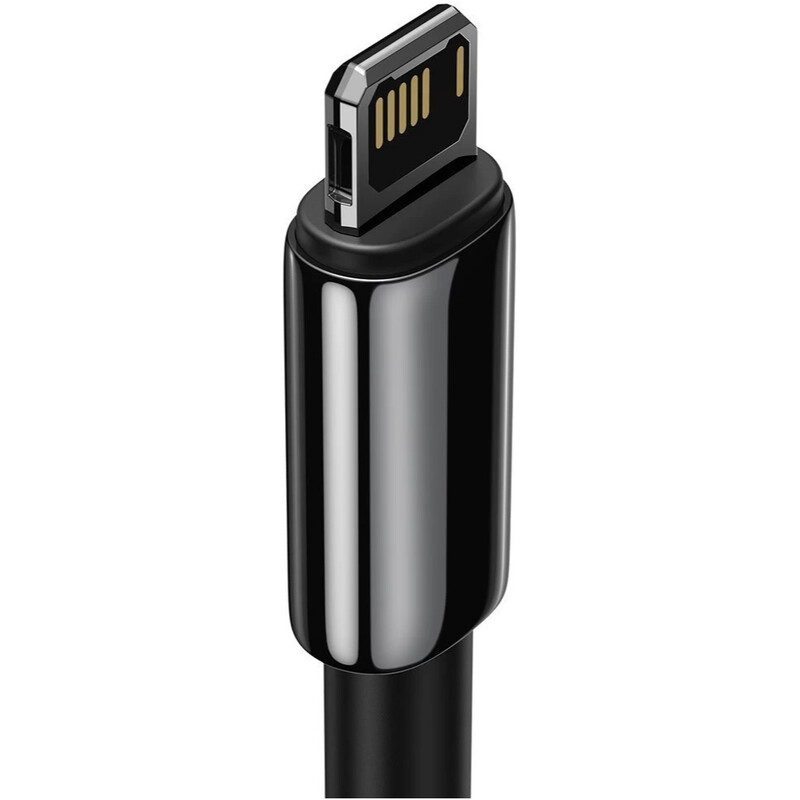 Кабель Baseus Tungsten Gold Fast Charging USB Type-A - Lightning (M/M), 2.4A, 1 м, Black (CALWJ-01)