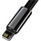 Фото - Кабель Baseus Tungsten Gold Fast Charging USB Type-A - Lightning (M/M), 2.4A, 1 м, Black (CALWJ-01) | click.ua