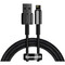 Фото - Кабель Baseus Tungsten Gold Fast Charging USB Type-A - Lightning (M/M), 2.4A, 1 м, Black (CALWJ-01) | click.ua