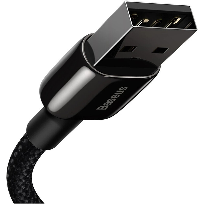 Кабель Baseus Tungsten Gold Fast Charging USB Type-A - Lightning (M/M), 2.4A, 2 м, Black (CALWJ-A01)