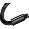 Фото - Кабель Baseus Tungsten Gold Fast Charging USB Type-A - Lightning (M/M), 2.4A, 2 м, Black (CALWJ-A01) | click.ua