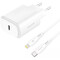 Фото - Мережевий зарядний пристрій Proove Silicone Power 2 (1USB-C) 20W White (WCSP22010002) + кабель USB Type-C 1 м Lightning | click.ua