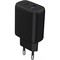 Фото - Мережевий зарядний пристрій Proove Silicone Power 2 (1USB-C, 1USB) 30W Black (WCSP23011001) + кабель USB Type-C 1 м | click.ua