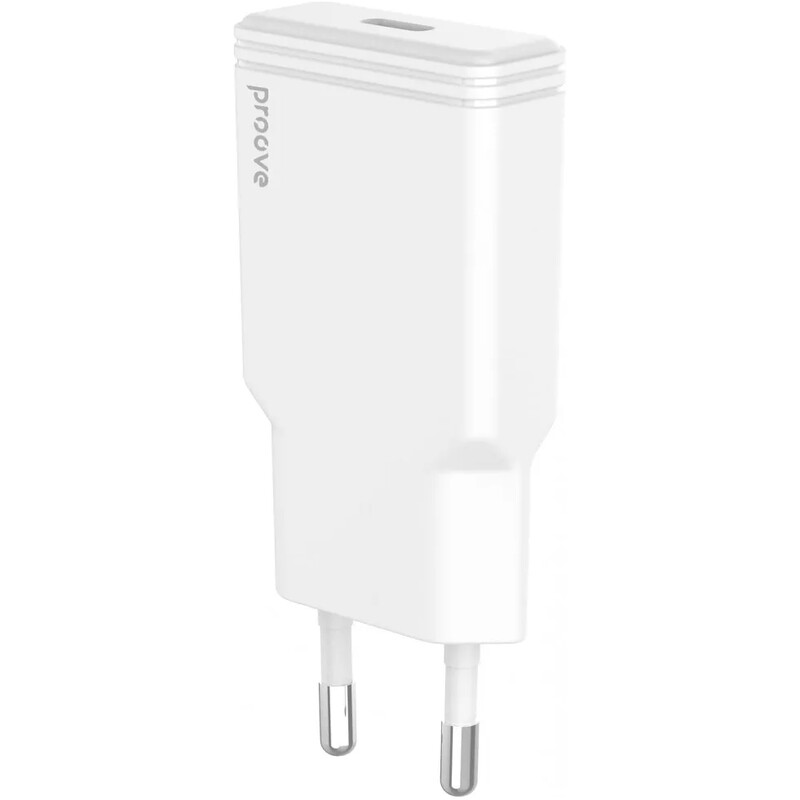 Мережевий зарядний пристрій Proove Slender (1USB-C) 20W White (WCSS20010002)