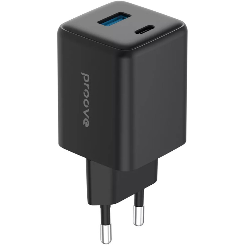Мережевий зарядний пристрій Proove Pocket GaN (1USB-C, 1USB) 45W Black (WCPG45110001)