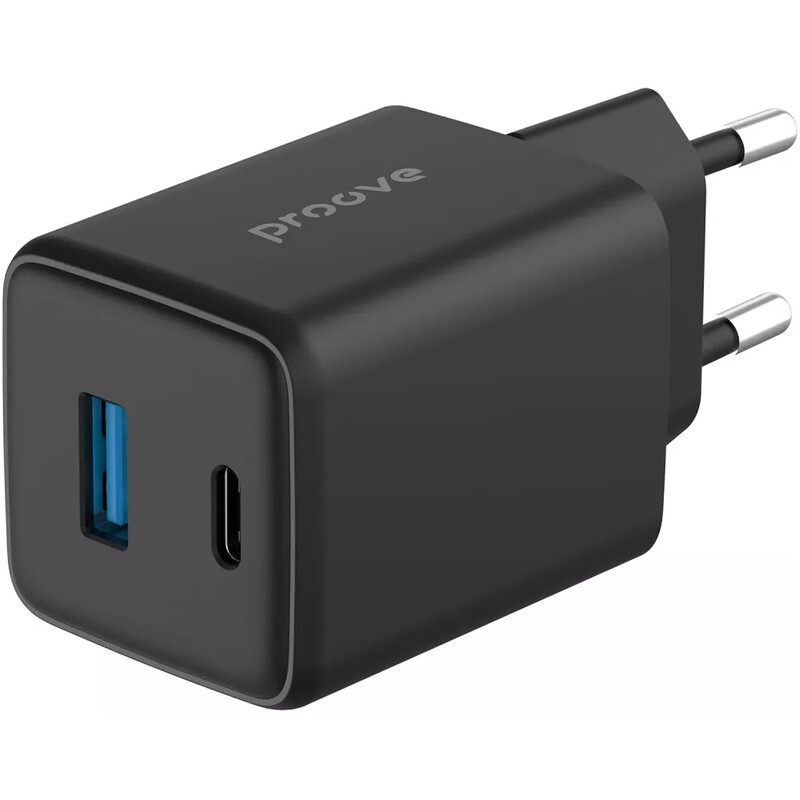 Мережевий зарядний пристрій Proove Pocket GaN (1USB-C, 1USB) 45W Black (WCPG45110001)