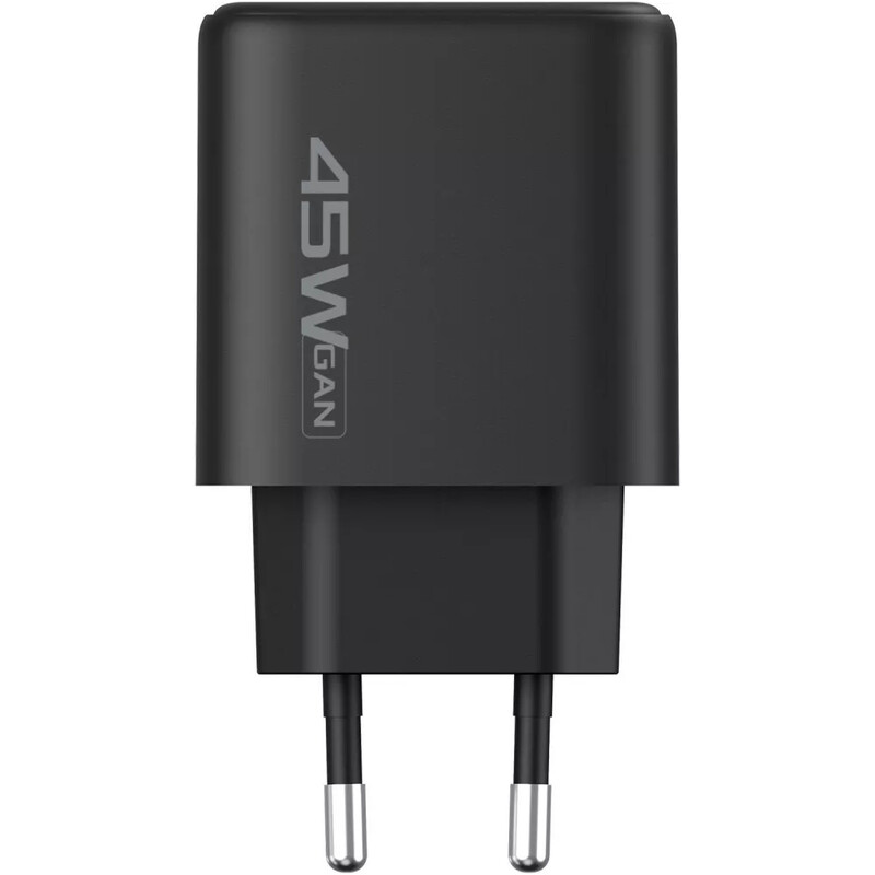 Мережевий зарядний пристрій Proove Silicone Power 2 (1USB-C, 1USB) 45W Black (WCSP24110001)