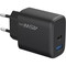 Фото - Мережевий зарядний пристрій Proove Silicone Power 2 (1USB-C, 1USB) 45W Black (WCSP24110001) | click.ua