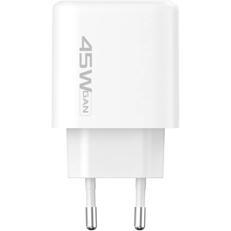 Мережевий зарядний пристрій Proove Silicone Power 2 (1USB-C, 1USB) 45W White (WCSP24110002)