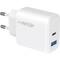 Фото - Мережевий зарядний пристрій Proove Silicone Power 2 (1USB-C, 1USB) 45W White (WCSP24110002) | click.ua