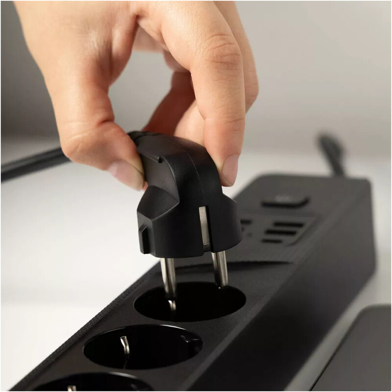 Фільтр живлення Proove Power Socket P-04 4 розетки, 4USB + 2USB-C (2500W), 2 м, Black (PSP442420001)