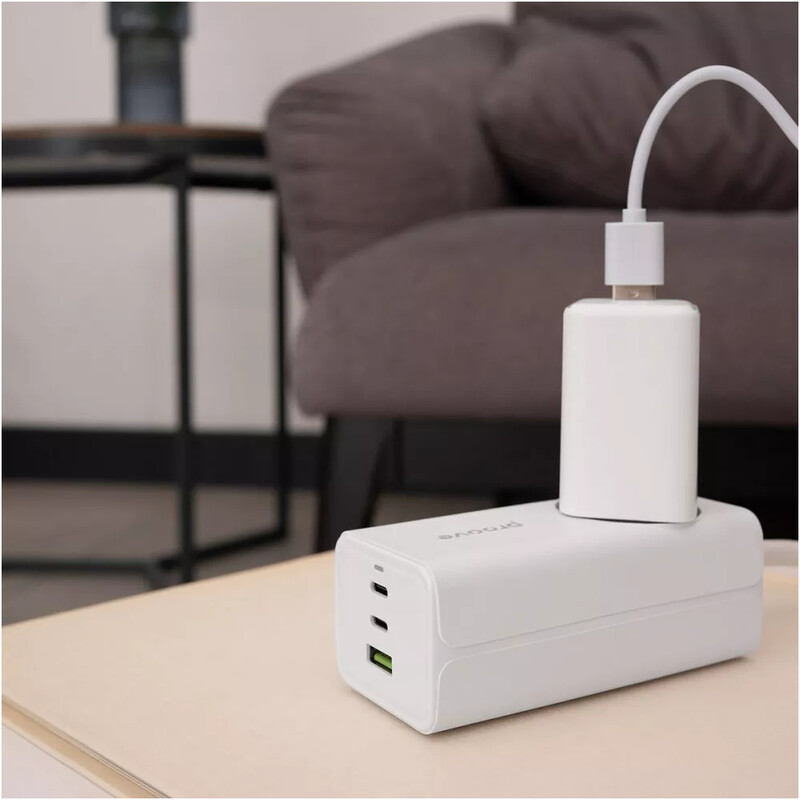 Фільтр живлення Proove Power Strip PD-02 1 розетка, 3USB (2USB-C + 1USB) 65W, 1,5 м, White (PSP165210001)