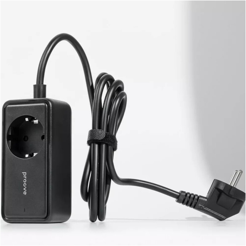 Фільтр живлення Proove Power Strip Homester PD-03 1 розетка, 2USB + 2USB-C (65W), 1,5 м, Black (PSP165220001)