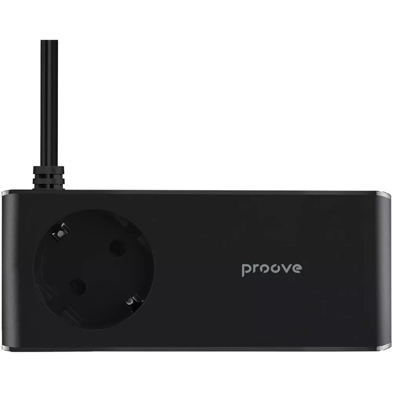 Фільтр живлення Proove Homester Pro 1 розетка, 2USB + 2USB-C (65W), 1,5 м, Black (PSHP25002201)