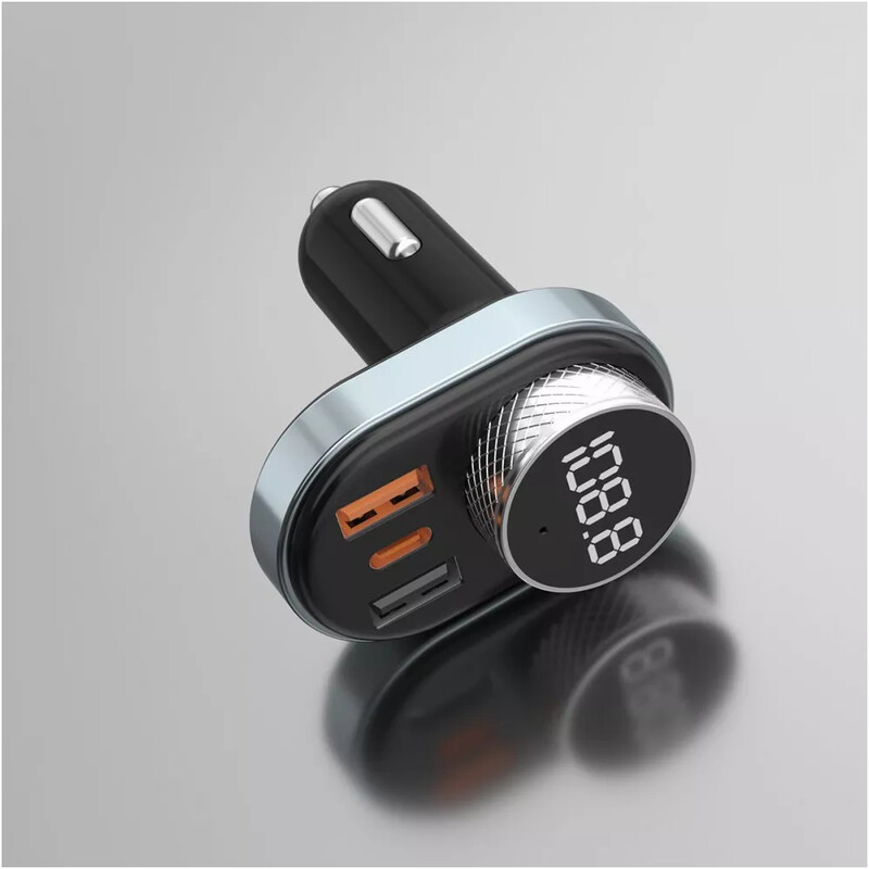 Автомобільний зарядний пристрій + FM-трансмітер Proove FM Launcher Sound Link 30W PD + QC3.0 Type-C + USB Black (FMSL30110001)