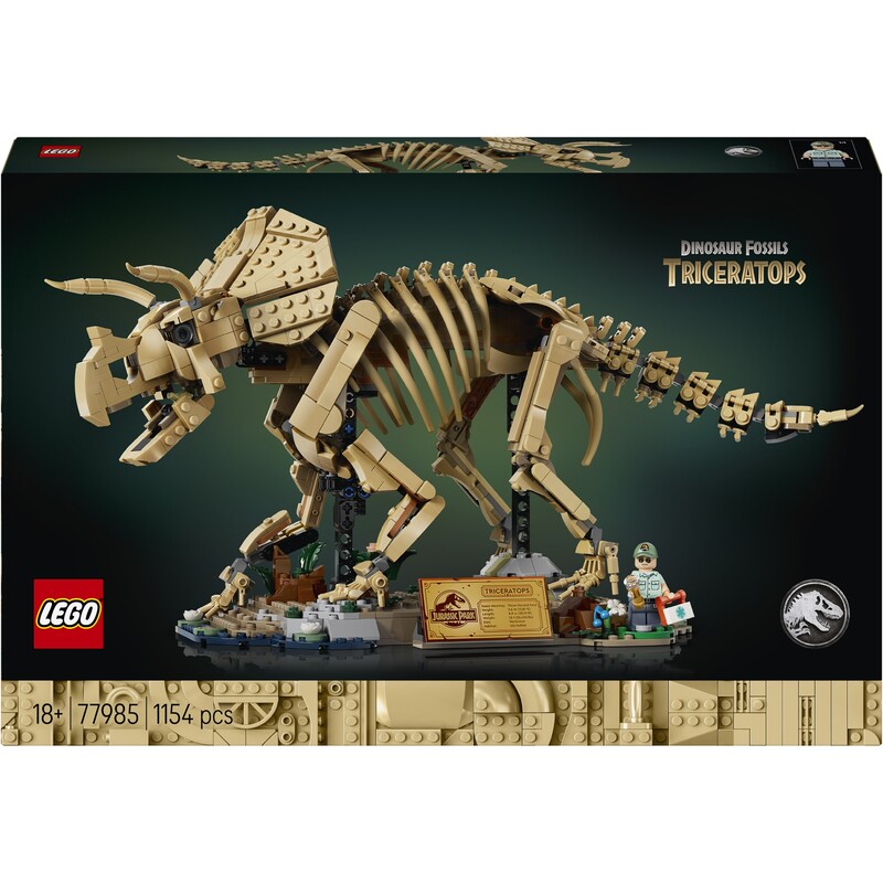 Конструктор LEGO Jurassic World Окаменелости динозавров: трицератопс (77985)