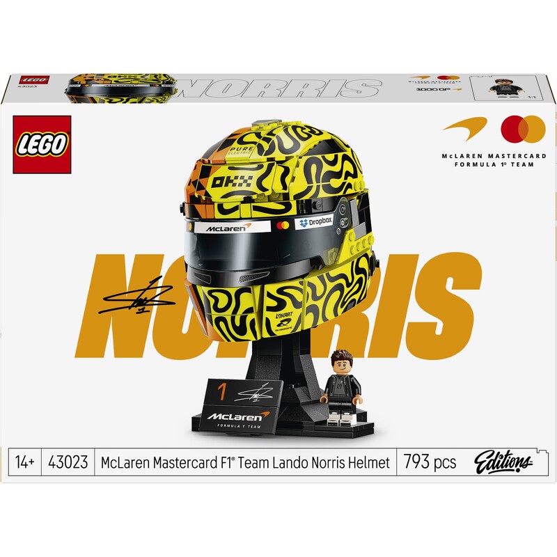 Конструктор LEGO Editions Шлем Ландо Норриса из команды McLaren Mastercard F1 Team (43023)