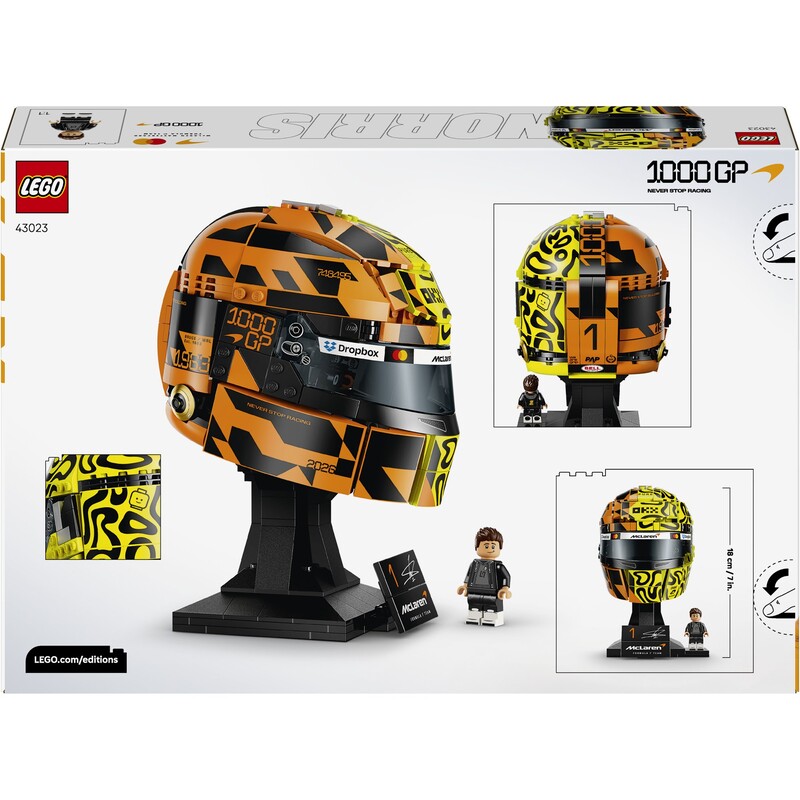Конструктор LEGO Editions Шлем Ландо Норриса из команды McLaren Mastercard F1 Team (43023)