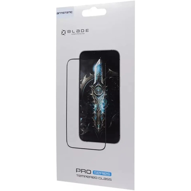 Защитное стекло Blade Antistatic Series Full Glue для iPhone 17 Pro Max black (2003000248951)