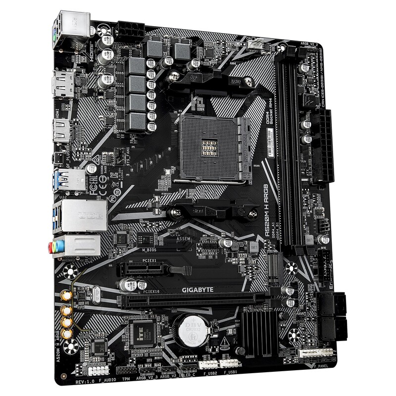 Материнская плата Gigabyte A520M H ARGB Socket AM4
