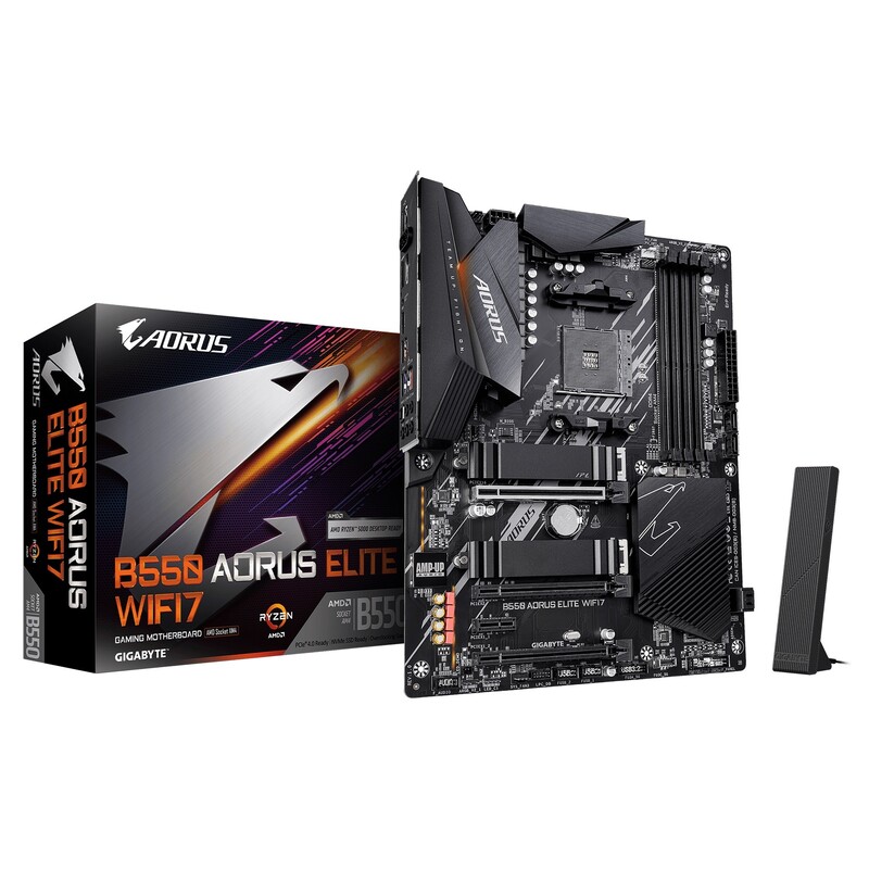 Материнська плата Gigabyte B550 Aorus Elite WiFi7 Socket AM4