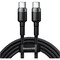 Фото - Кабель Baseus Cafule Flash Charging USB Type-C - USB Type-C (M/M), PD 2.0, 100W, 2 м, Grey/Black (CATKLF-ALG1) | click.ua