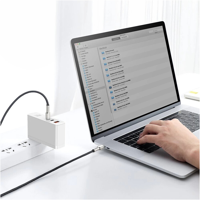 Кабель Baseus Cafule Metal USB Type-C - USB Type-C (M/M), 100W, 1 м, Black (CATJK-C01)