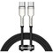 Фото - Кабель Baseus Cafule Metal USB Type-C - USB Type-C (M/M), 100W, 1 м, Black (CATJK-C01) | click.ua