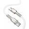 Фото - Кабель Baseus Cafule Metal USB Type-C - USB Type-C (M/M), 100W, 2 м, White (CATJK-D02) | click.ua