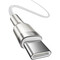 Фото - Кабель Baseus Cafule Metal USB Type-C - USB Type-C (M/M), 100W, 2 м, White (CATJK-D02) | click.ua
