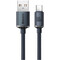 Фото - Кабель Baseus Crystal Shine Series Fast Charging USB Type-A - USB Type-C (M/M), 100W, 1.2 м, Black (CAJY000401) | click.ua