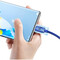 Фото - Кабель Baseus Crystal Shine Series Fast Charging USB Type-A - USB Type-C (M/M), 100W, 1.2 м, Blue (CAJY000403) | click.ua