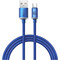 Фото - Кабель Baseus Crystal Shine Series Fast Charging USB Type-A - USB Type-C (M/M), 100W, 2 м, Blue (CAJY000503) | click.ua