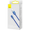 Фото - Кабель Baseus Crystal Shine Series Fast Charging USB Type-A - USB Type-C (M/M), 100W, 2 м, Blue (CAJY000503) | click.ua