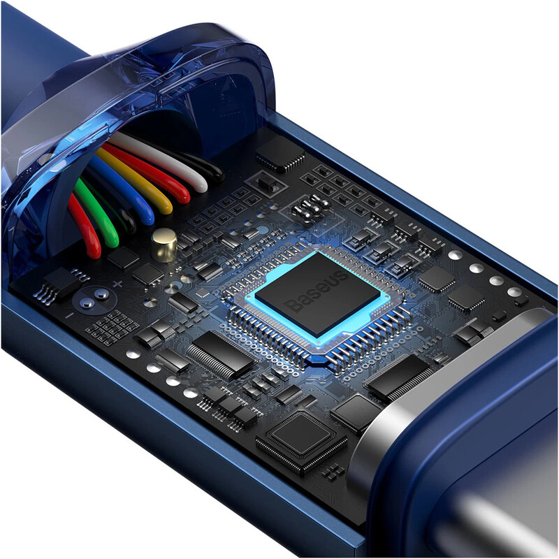 Кабель Baseus Crystal Shine Series Fast Charging USB Type-C - USB Type-C (M/M), 100W, 1.2 м, Blue (CAJY000603)