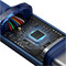 Фото - Кабель Baseus Crystal Shine Series Fast Charging USB Type-C - USB Type-C (M/M), 100W, 2 м, Blue (CAJY000703) | click.ua