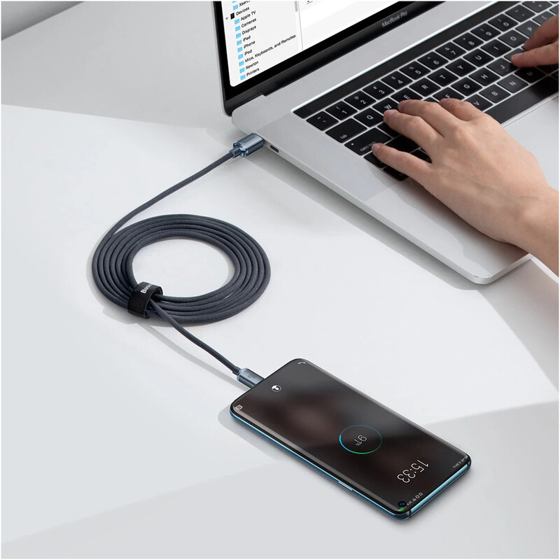 Кабель Baseus Crystal Shine Series Fast Charging USB Type-C - USB Type-C (M/M), 100W, 2 м, Black (CAJY000701)