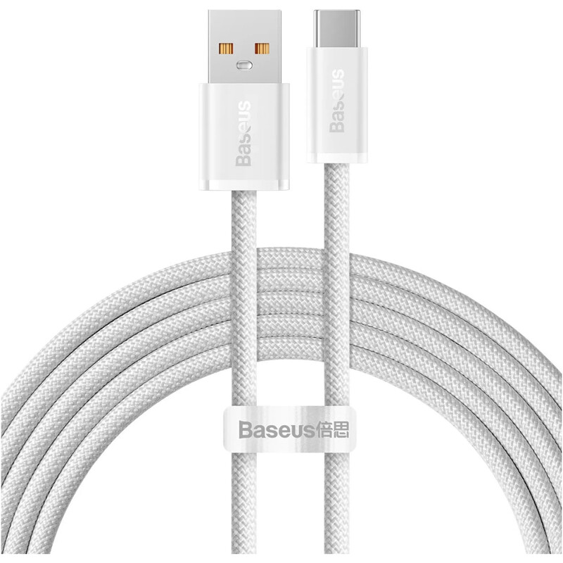 Кабель Baseus Dynamic Series Fast Charging USB Type-A - USB Type-C (M/M), 100W, 2 м, White (CALD000702)