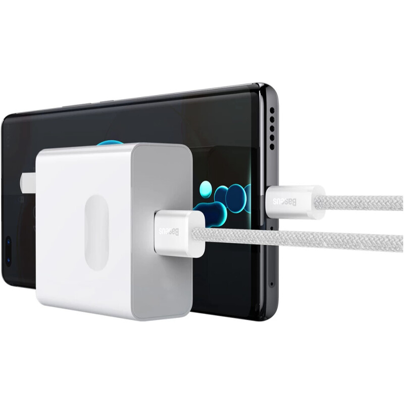 Кабель Baseus Dynamic Series Fast Charging USB Type-A - USB Type-C (M/M), 100W, 2 м, White (CALD000702)