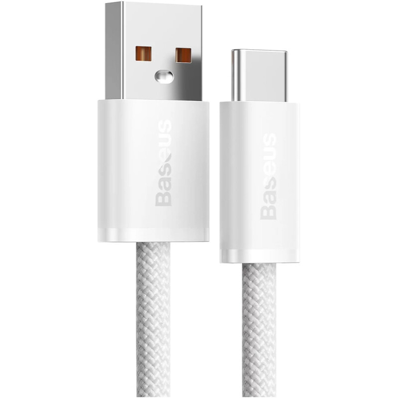 Кабель Baseus Dynamic Series Fast Charging USB Type-A - USB Type-C (M/M), 100W, 2 м, White (CALD000702)