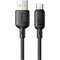 Фото - Кабель Baseus Silky Series Fast Charging USB Type-A - USB Type-C (M/M), 100W, 1 м, Black (P10377703113-00) | click.ua
