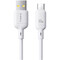 Фото - Кабель Baseus Silky Series Fast Charging USB Type-A - USB Type-C (M/M), 100W, 2 м, White (P10377703213-01) | click.ua