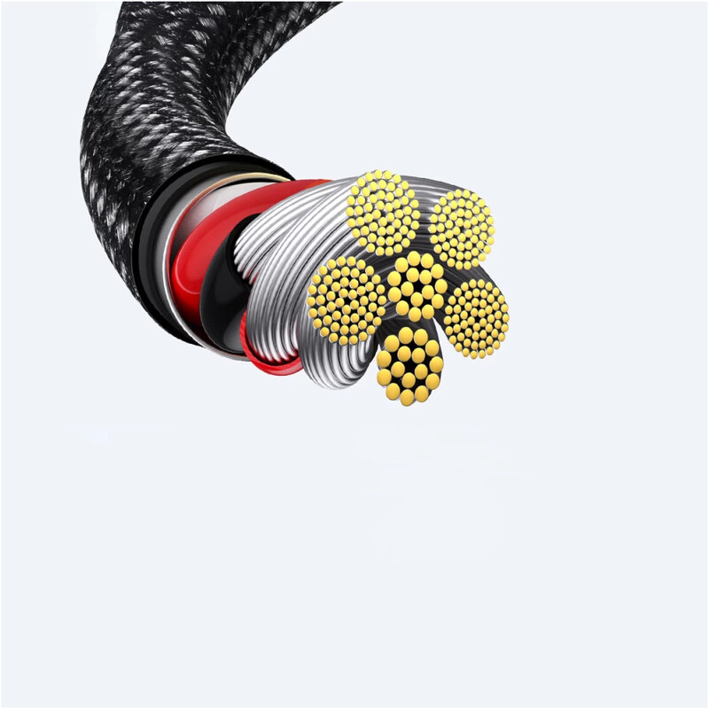 Кабель Baseus Tungsten Gold Fast Charging Data USB Type-A - USB Type-C (M/M), 100W, 2 м, Black (CAWJ000101)